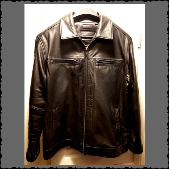 ROUNDTREE & YORKE GENUINE LEATHER JACKET SIZE 2XL